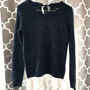 Blue shimmery sweater